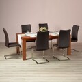 Masa dining extensibila, Florida, 180/216/252 x 90 x 75 cm, MDF, cires