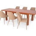 Masa dining extensibila, Florida, 180/216/252 x 90 x 75 cm, MDF, cires