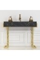 Consola MARY2, Gauge Concept, 125x39x95.2 cm, PAL, negru marmurat