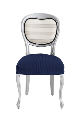 Set 2 huse scaun elastice bi-stretch, Ulises, albastru C/3