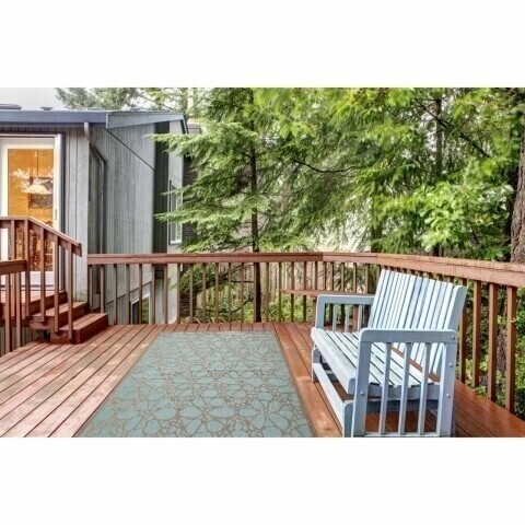 Covor indoor outdoor Floorita FIORE AQUA 135X190