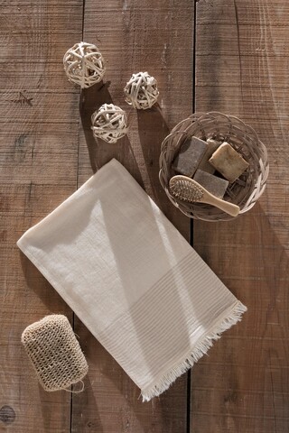 Prosop de plaja Natur, Eponj Home, 90x170 cm, bej