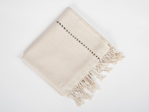 Prosop de plaja Layla, Irya Home, 90x170 cm, bej