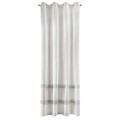Eurofirany függöny, Anne, 140x270 cm, bársony, fehér / szürke