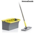 Mop cu galeata, cu tripla actiune Trimo, InnovaGoods, cap rotativ 180°, 4 L