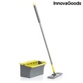 Mop cu galeata, cu tripla actiune Trimo, InnovaGoods, cap rotativ 180°, 4 L