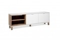TV szekrény, Finori, Menorca 56A, 149,6 x 50 x 35 cm, PAL, fehér / barna