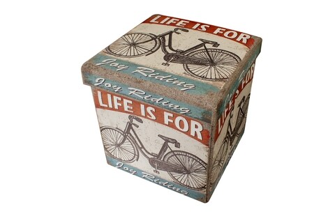 Kerékpártároló doboz, Bedora, 43x43 cm, tarka