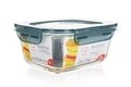 Caserola cu capac Evo, Banquet, 18x14 cm, 1 L, sticla/plastic/silicon