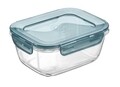 Caserola cu capac Evo, Banquet, 18x14 cm, 1 L, sticla/plastic/silicon