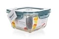 Caserola cu capac Evo, Banquet, 14x14 cm, 750 ml, sticla/plastic/silicon