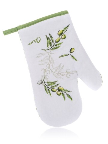 Manusa de bucatarie Olives, Banquet, 27x17 cm, bumbac