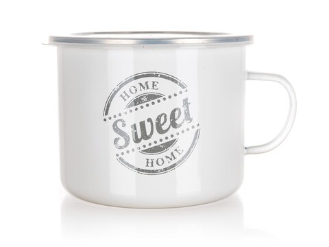 Cana emailata cu capac Sweet Home, Banquet, 500 ml