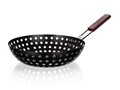 Barbecue grill wok, Happy Green, Ø28x6,5 cm, fém / fa