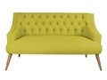 Canapea fixa Lamont, Zeon, 2 locuri, 140x74x80 cm, lemn, verde fistic