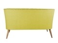 Canapea fixa Lamont, Zeon, 2 locuri, 140x74x80 cm, lemn, verde fistic