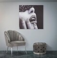 Tablou decorativ Beautiful Lady, Mauro Ferretti, 80x80 cm, canvas/lemn de pin