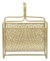 Suport pentru reviste Glam, Mauro Ferretti, 37x22x44.5 cm, fier, auriu