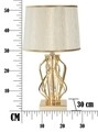 Lampa de masa Glam, Mauro Ferretti, 1 x E27, 40W, Ø 30x52 cm, fier/poliester