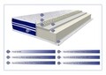 Saltea Super Ortopedica Tri Flexa, 12+3+3 Memory, Anatomica,  Husa Hipoalergenica 140 x 200 x 20 cm