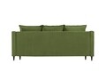 Canapea extensibila, Freesia, Mazzini Sofas, 3 locuri, cu lada de depozitare, 215x94x90 cm, catifea, verde