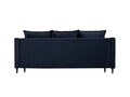 Canapea extensibila, Freesia, Mazzini Sofas, 3 locuri, cu lada de depozitare, 215x94x90 cm, catifea, albastru inchis