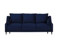 Canapea extensibila, Freesia, Mazzini Sofas, 3 locuri, cu lada de depozitare, 215x94x90 cm, catifea, albastru regal