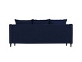 Canapea extensibila, Freesia, Mazzini Sofas, 3 locuri, cu lada de depozitare, 215x94x90 cm, catifea, albastru regal