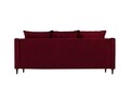 Canapea extensibila, Freesia, Mazzini Sofas, 3 locuri, cu lada de depozitare, 215x94x90 cm, catifea, rosu