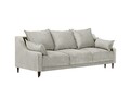 Canapea extensibila, Freesia, Mazzini Sofas, 3 locuri, cu lada de depozitare, 215x94x90 cm, catifea, bej