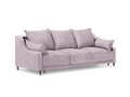 Canapea extensibila, Lilas, Mazzini Sofas, 3 locuri, cu lada de depozitare, 215x94x90 cm, catifea, lavanda