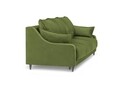 Canapea extensibila, Lilas, Mazzini Sofas, 3 locuri, cu lada de depozitare, 215x94x90 cm, catifea, verde