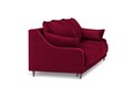 Canapea extensibila, Lilas, Mazzini Sofas, 3 locuri, cu lada de depozitare, 215x94x90 cm, catifea, rosu