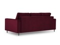 Canapea extensibila, Camellia, Mazzini Sofas, 3 locuri, cu lada de depozitare, 220x100x92 cm, catifea, rosu
