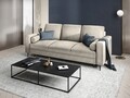 Canapea extensibila, Camellia, Mazzini Sofas, 3 locuri, cu lada de depozitare, 220x100x92 cm, catifea, bej
