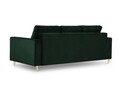 Canapea extensibila, Mimosa, Mazzini Sofas, 3 locuri, cu lada de depozitare, 220x100x92 cm, catifea, verde bottle