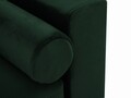Canapea extensibila, Mimosa, Mazzini Sofas, 3 locuri, cu lada de depozitare, 220x100x92 cm, catifea, verde bottle