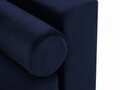 Canapea extensibila, Mimosa, Mazzini Sofas, 3 locuri, cu lada de depozitare, 220x100x92 cm, catifea, albastru regal