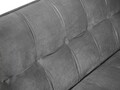 Canapea extensibila, Canna, Mazzini Sofas, 3 locuri, 225x100x85 cm, catifea, gri deschis