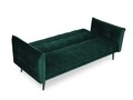 Canapea extensibila, Canna, Mazzini Sofas, 3 locuri, 225x100x85 cm, catifea, verde bottle
