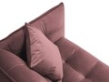 Canapea extensibila, Canna, Mazzini Sofas, 3 locuri, 225x100x85 cm, catifea, roz