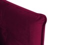 Canapea extensibila, Canna, Mazzini Sofas, 3 locuri, 225x100x85 cm, catifea, rosu vin