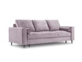 Canapea extensibila, Camellia, Mazzini Sofas, 3 locuri, cu lada de depozitare, 220x100x92 cm, catifea, lavanda