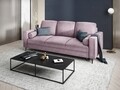 Canapea extensibila, Camellia, Mazzini Sofas, 3 locuri, cu lada de depozitare, 220x100x92 cm, catifea, lavanda