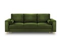 Canapea extensibila, Mimosa, Mazzini Sofas, 3 locuri, cu lada de depozitare, 220x100x92 cm, catifea, verde