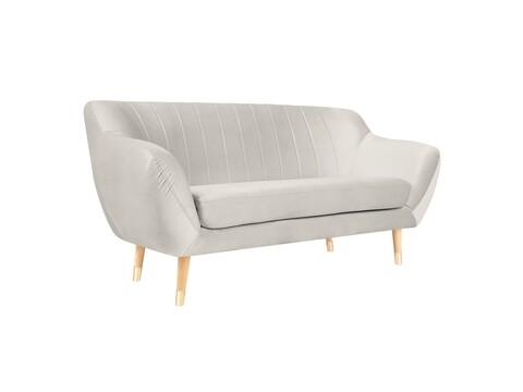 Canapea, Benito WD, Mazzini Sofas, 2 locuri, 158x73x83 cm, catifea, crem