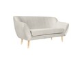 Canapea, Benito WD, Mazzini Sofas, 2 locuri, 158x73x83 cm, catifea, crem