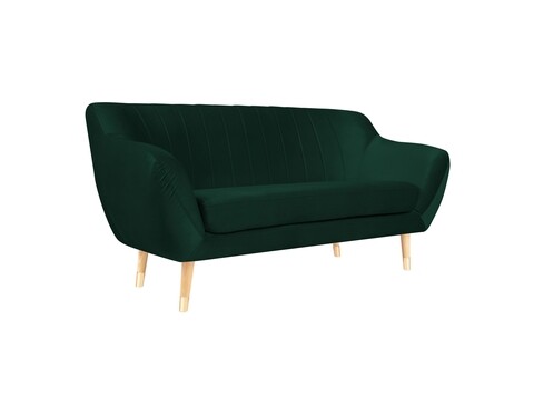 Canapea, Benito WD, Mazzini Sofas, 2 locuri, 158x73x83 cm, catifea, verde bottle