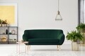 Canapea, Benito WD, Mazzini Sofas, 2 locuri, 158x73x83 cm, catifea, verde bottle