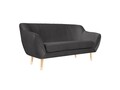 Canapea, Benito WD, Mazzini Sofas, 2 locuri, 158x73x83 cm, catifea, gri